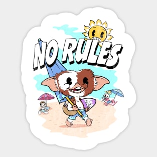 No Rules Sticker